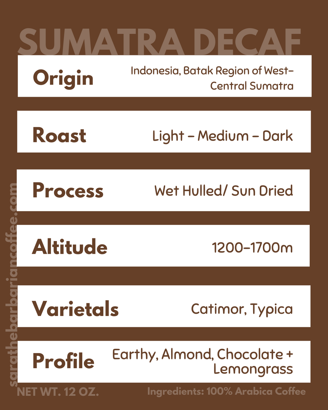 Sumatra Decaf